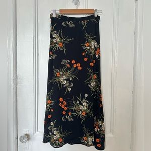 Reformation Floral Midi Skirt